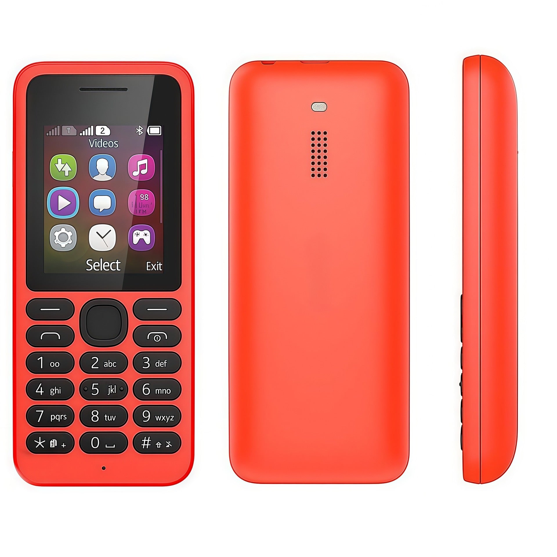Africa Market Dual‑SIM Keypad Feature Phone, Long Standby Basic Backup Mobile Cell Phone