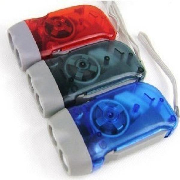 Hand‑Crank Emergency LED Flashlight, Self‑Powered No Battery Needed for Hurricane, Camping, Blackout