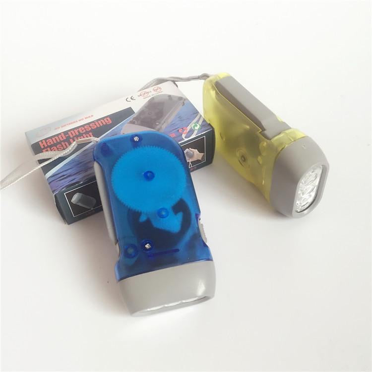 Hand‑Crank Emergency LED Flashlight, Self‑Powered No Battery Needed for Hurricane, Camping, Blackout