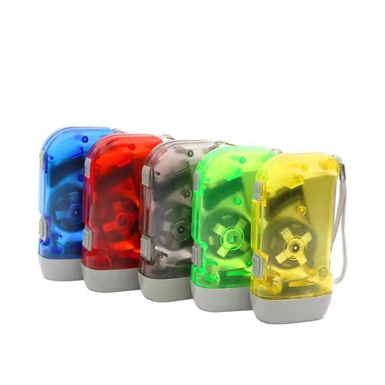 Hand‑Crank Emergency LED Flashlight, Self‑Powered No Battery Needed for Hurricane, Camping, Blackout