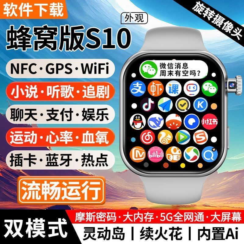 Smart Watch With Retractable Camera, Video Call Chat GPS Location Smart Wrist Watch For people
