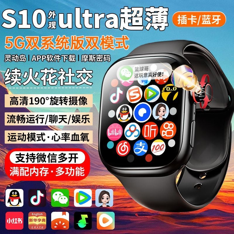 Smart Watch With Retractable Camera, Video Call Chat GPS Location Smart Wrist Watch For people