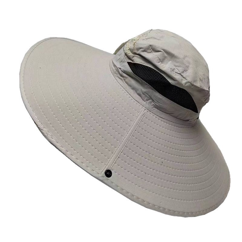 Full Face Neck Flap UV Protection Bucket Hat