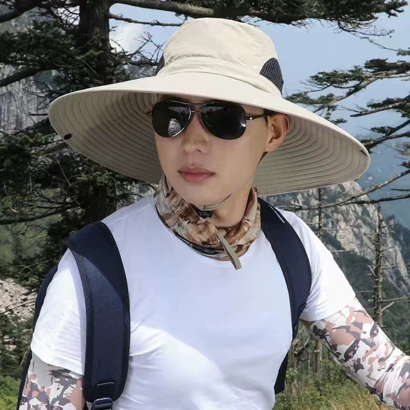 Full Face Neck Flap UV Protection Bucket Hat
