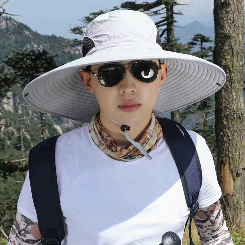 Full Face Neck Flap UV Protection Bucket Hat