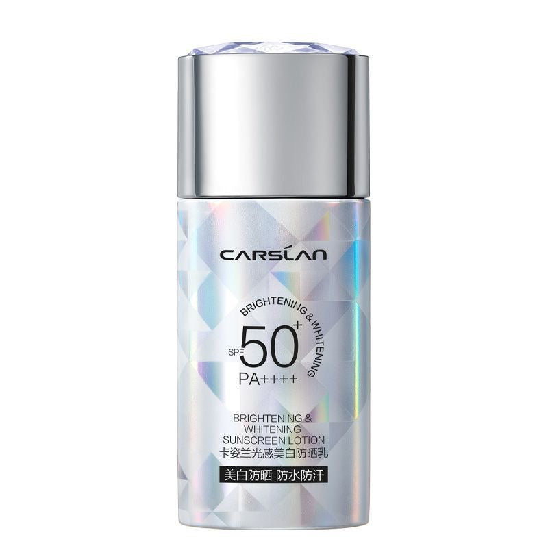 Carslan Brightening Whitening Sunscreen Lotion, SPF50+ PA++++ Oil‑Free Waterproof Sun Cream