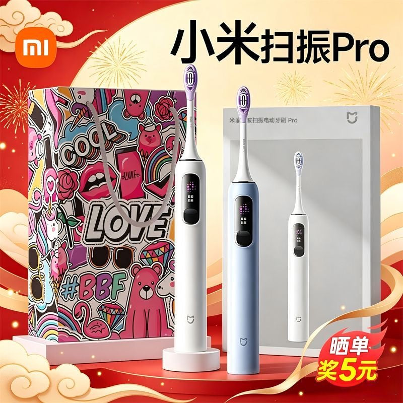Mijia Sonic Electric Toothbrush Pro, Smart Screen Rechargeable Sonic Toothbrush for Adults