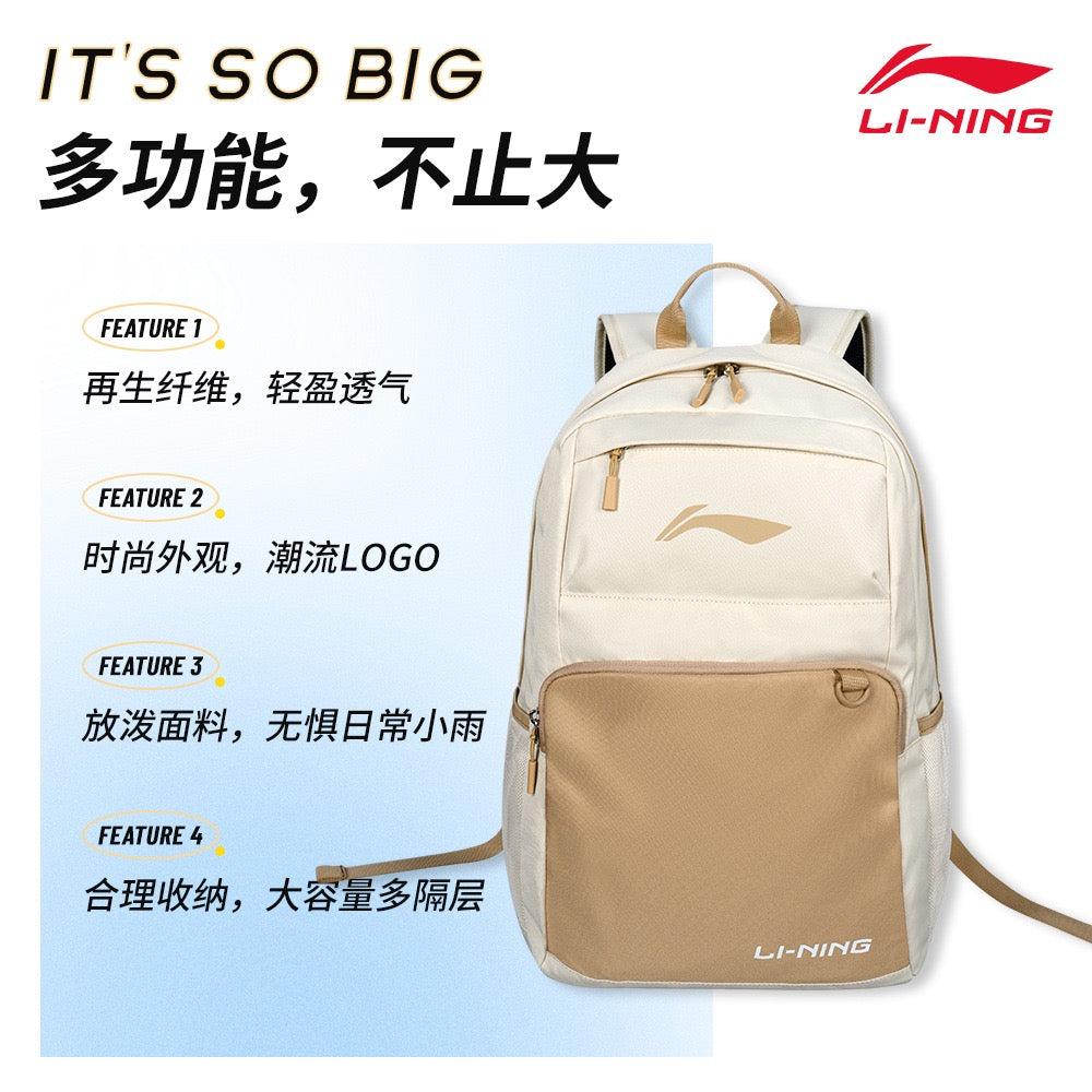 Sports Backpack, Water‑Resistant Large Capacity School Travel Daypack